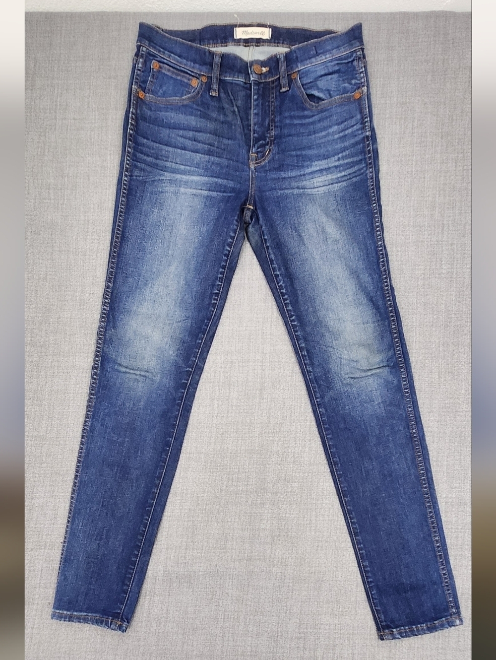Madewell Skinny Skinny Medium Wash Fade Stretch Denim Jeans. 27 - Picture 1 of 11